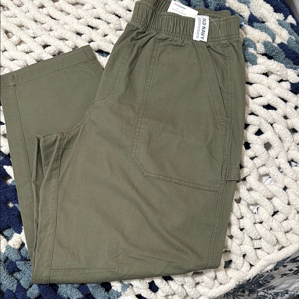Old Navy Green Casual Pants Relaxed Fit